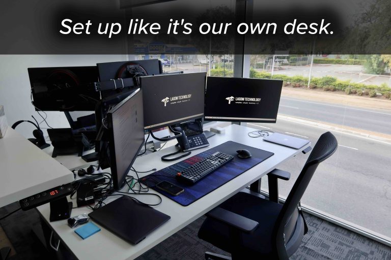 New Employee IT Onboarding 1 Desk Set Up
